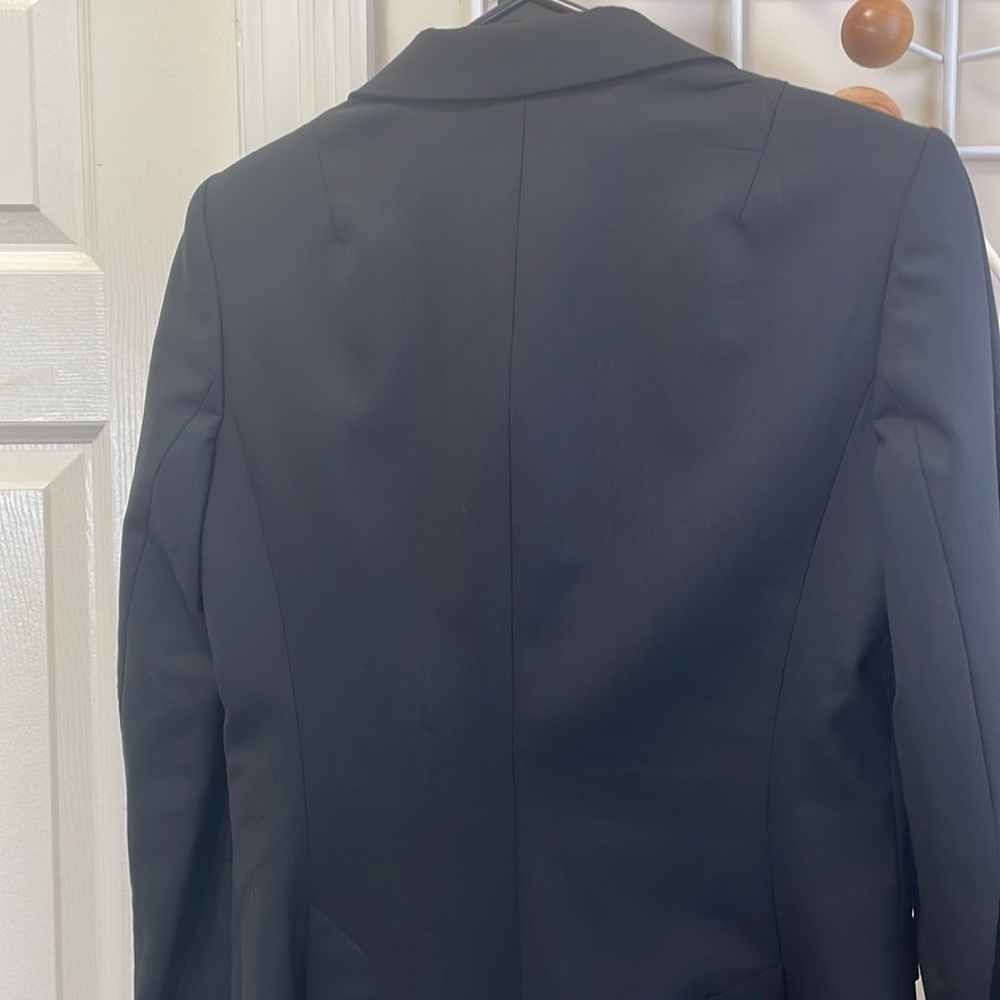 Banana Republic Virgin Wool Italian Fabric Stretch Blazer - Black 4 - Picture 7 of 12